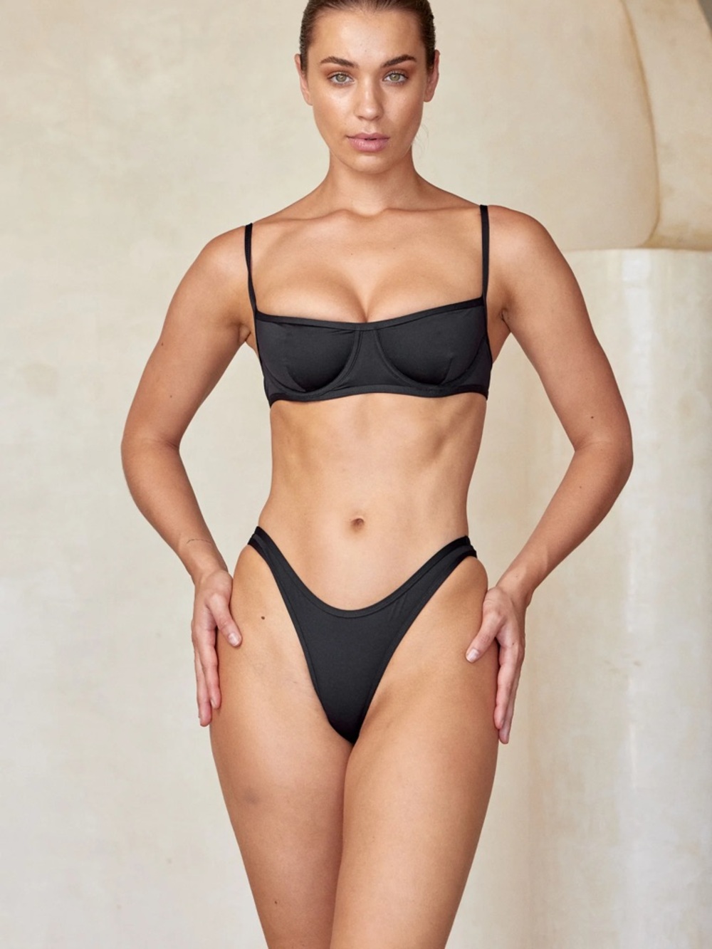 Monday Swimwear Black Somerset Underwire Top